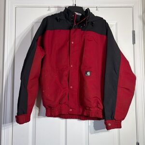 Carhartt Full Zip Hooded Jacket Coat Large